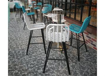 地中海休（xiū）閑簡約鐵藝酒吧吧台椅（yǐ）