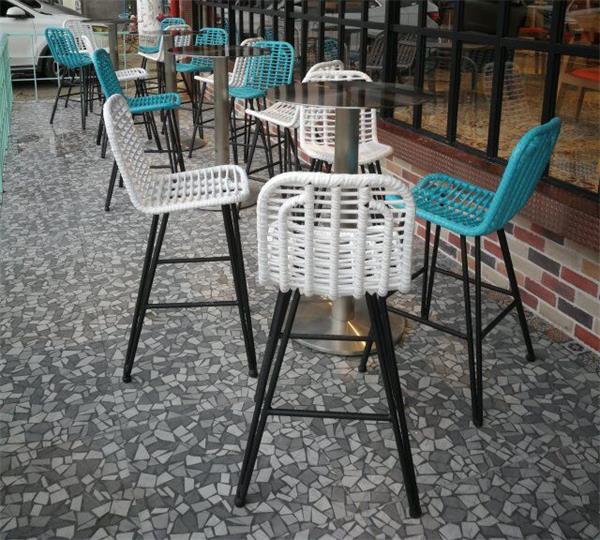 地中海休閑簡約鐵藝酒吧吧台椅