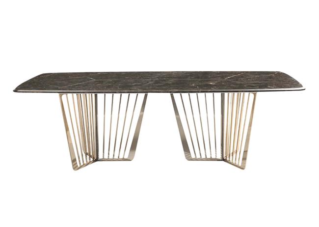 現代輕奢不鏽鋼大理石酒吧吧台