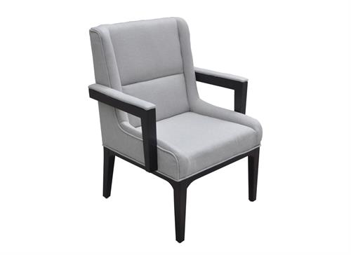 咖啡（fēi）廳實木沙發椅現代單人（rén）沙發禪意休（xiū）閑沙發椅