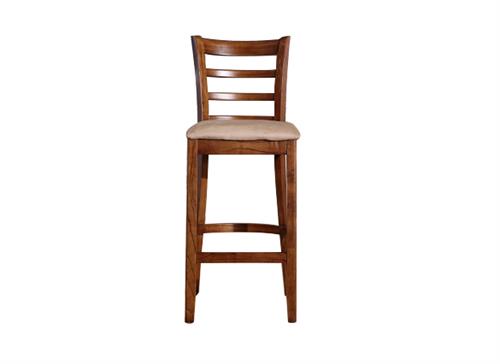 美(měi)式複古實木咖啡廳吧台椅