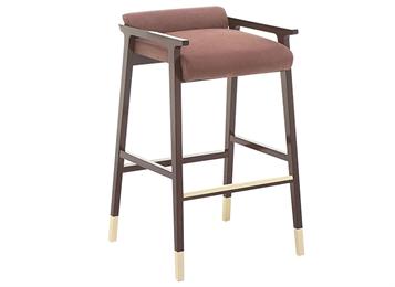 中式簡約實木高腳吧椅咖啡廳（tīng）家具
