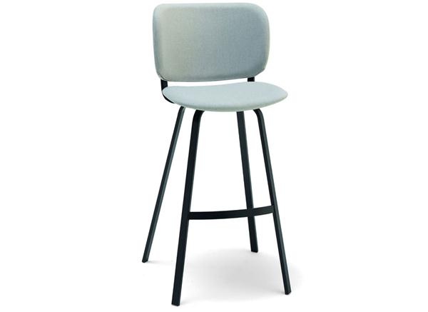 現代休閑鐵(tiě)藝高腳靠背椅咖啡(fēi)廳家具(jù)