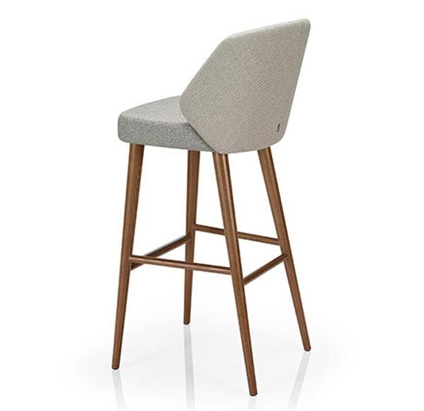 現代休（xiū）閑中式實木吧椅咖啡廳家具