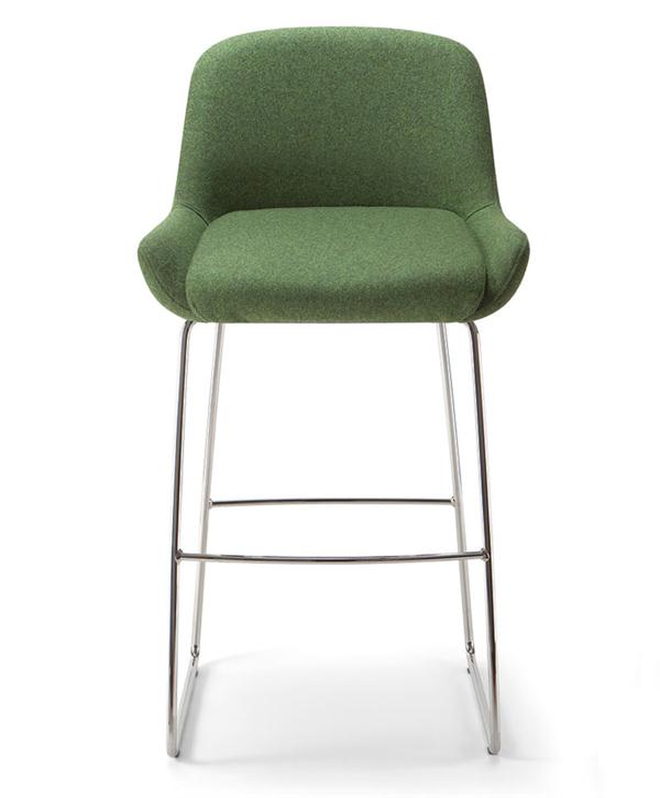 北歐風休閑鐵藝實(shí)木咖啡廳高吧椅