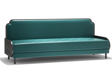 北歐咖啡店現（xiàn）代鐵藝卡座沙發