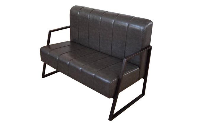 現（xiàn）代咖啡館高檔（dàng）鐵藝真皮卡（kǎ）座（zuò）