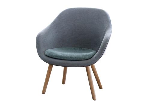 咖啡廳單人沙發 布藝現代簡約(yuē)靠背創意沙發