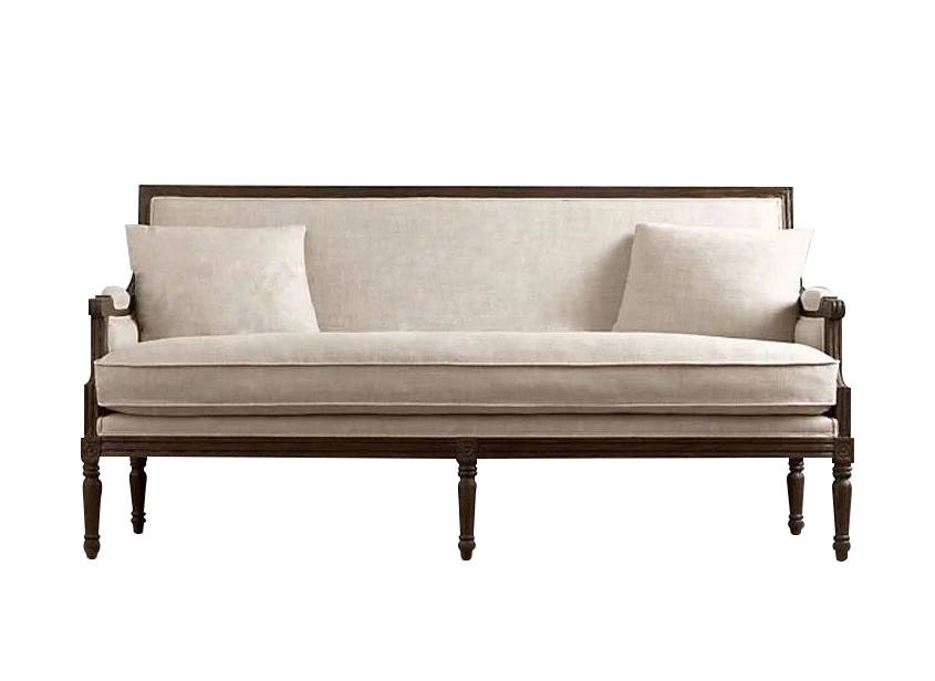 美式（shì）鄉村實木沙（shā）發 咖啡