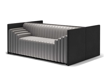 現代咖啡廳特色（sè）扶手時尚輕奢（shē）卡座沙發 