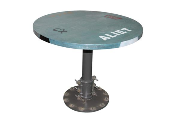 複古小圓桌_鐵藝桌(zhuō)腳洽談小圓桌