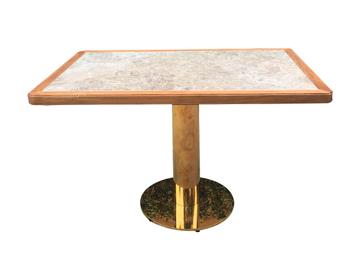 4人位飯堂桌椅_企業單位學校食堂桌椅