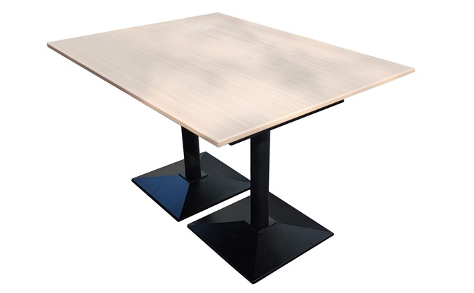 政府機關食堂極簡(jiǎn)風格實木餐(cān)桌