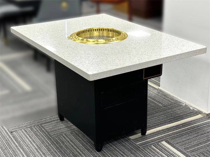 自助烤肉餐廳炭火烤肉下排(pái)風(fēng)烤肉桌