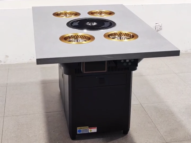 一人一鍋小火鍋烤涮一（yī）體餐桌