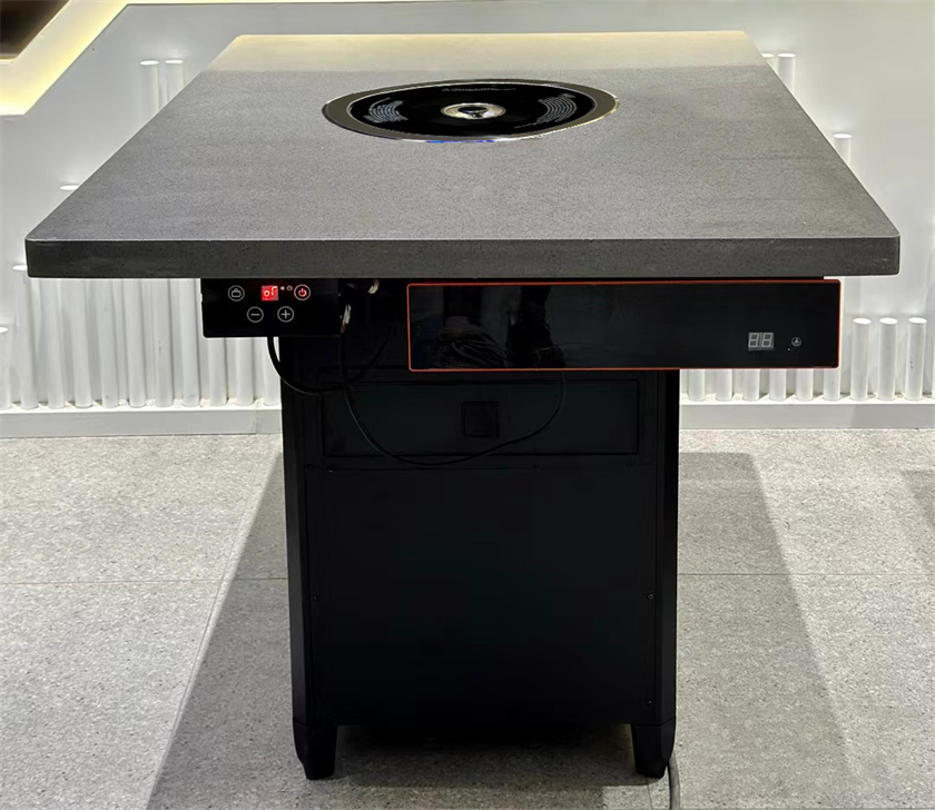 自助烤肉店大理石無煙自淨化烤肉桌