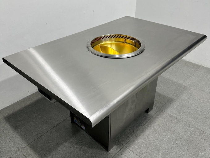 火鍋店不鏽鋼無煙淨化（huà）火鍋桌（zhuō）
