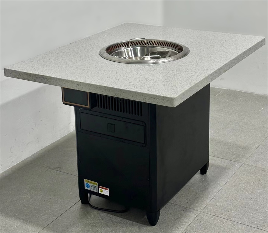 連鎖（suǒ）火鍋店大理石無煙淨化火鍋桌