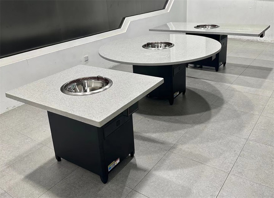 連鎖火鍋店大理石無煙淨化火鍋（guō）桌