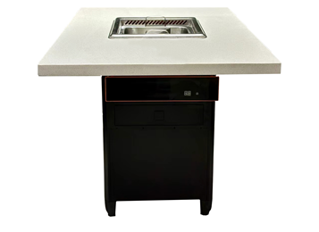 火鍋店時尚大理石智能無煙（yān）淨化火（huǒ）鍋（guō）桌