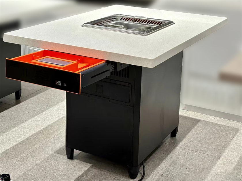 火鍋店（diàn）時（shí）尚大理（lǐ）石智能無煙淨化火鍋桌