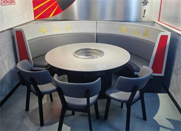 火鍋店智能無煙淨化岩板火鍋桌