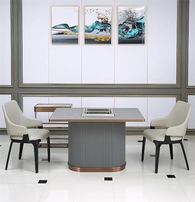 火鍋店智能無(wú)煙淨化火鍋桌