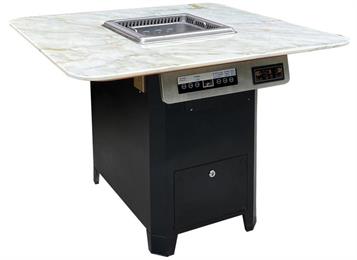 大理石無煙淨化火鍋桌_智能無煙（yān）火鍋桌