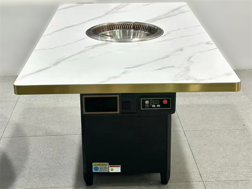 牛肉火鍋大理石無煙自淨化火鍋桌