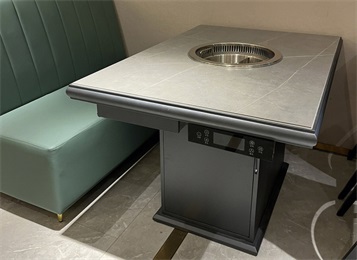 自帶智（zhì）能無煙淨化設備無煙（yān）火鍋桌