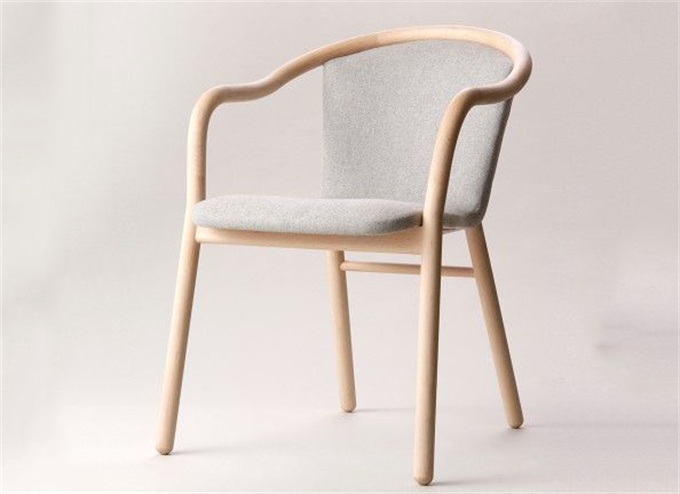 簡約實(shí)木(mù)餐椅 布藝軟包(bāo)椅子