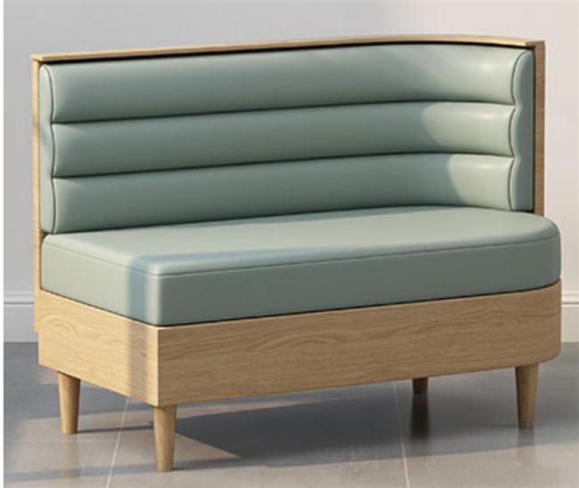 簡約清新西餐廳卡座沙發組合