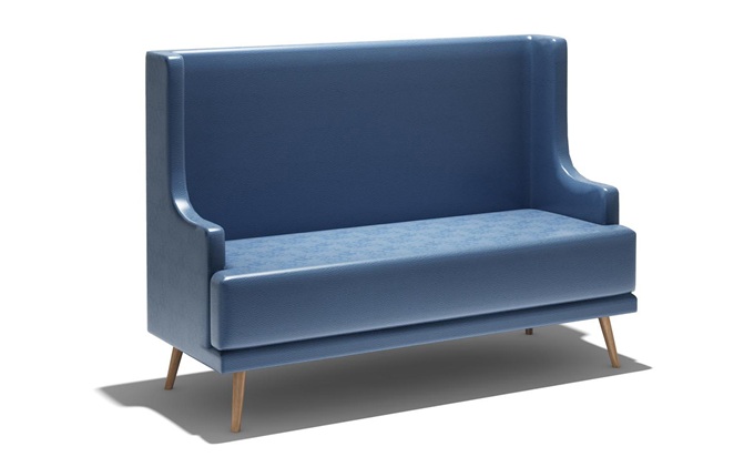 高檔西餐廳(tīng)歐(ōu)式實木皮革卡座