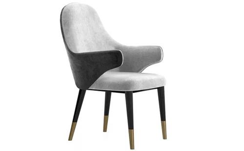 美式輕（qīng）奢餐椅時尚西餐廳（tīng）咖啡廳休閑扶手椅