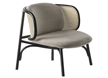 西餐廳茶（chá）樓酒店中式創意不鏽鋼休閑藤編（biān）靠背椅