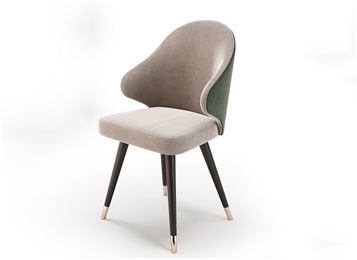 西餐廳現代休閑科技（jì）布藝靠背椅