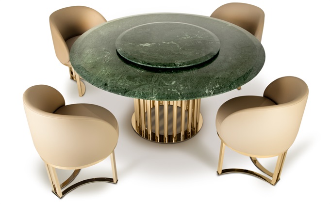 西餐廳不鏽鋼大（dà）理石餐桌_北歐西餐廳桌椅