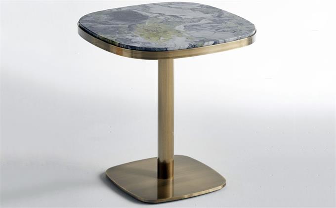 西餐廳（tīng）鈦（tài）金不鏽剛極簡餐桌