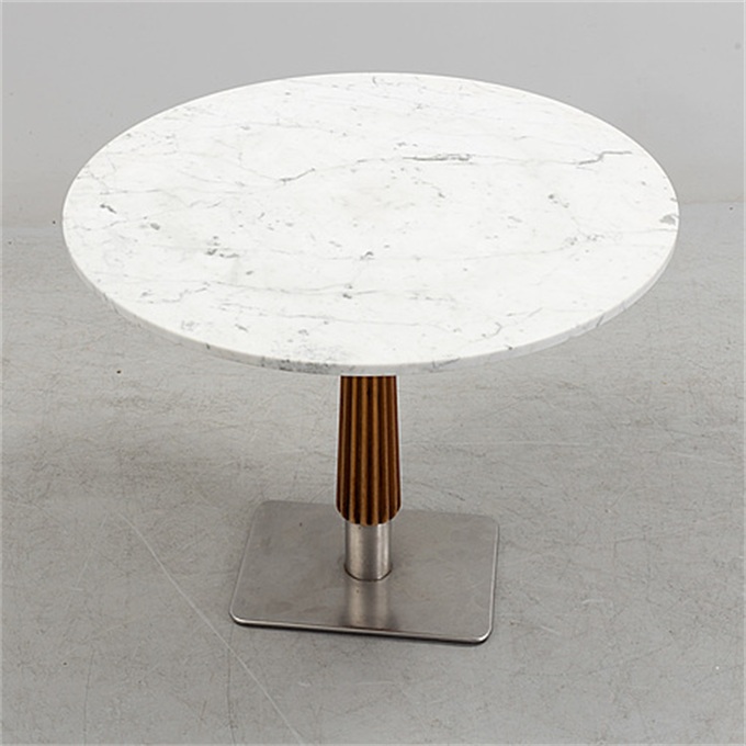 北歐西餐廳（tīng）簡約時（shí）尚大理石餐桌