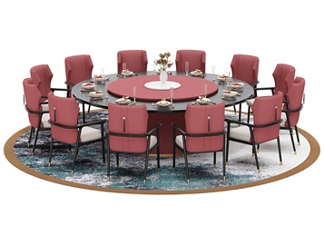 酒樓宴會現代時尚大理（lǐ）石電動大圓桌