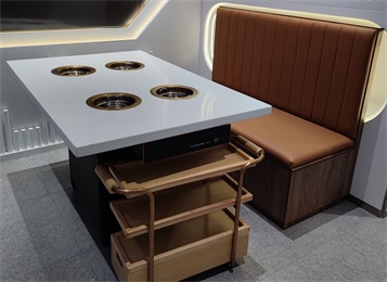 一人一鍋小火鍋智（zhì）能（néng）無煙淨化火鍋桌