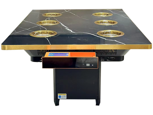 自助餐廳商用（yòng）6人位（wèi）一人一鍋無煙淨化小火鍋桌