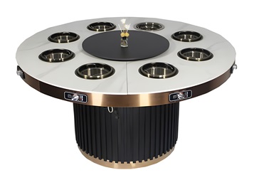 8人位一人一鍋大理石無煙小（xiǎo）火鍋桌