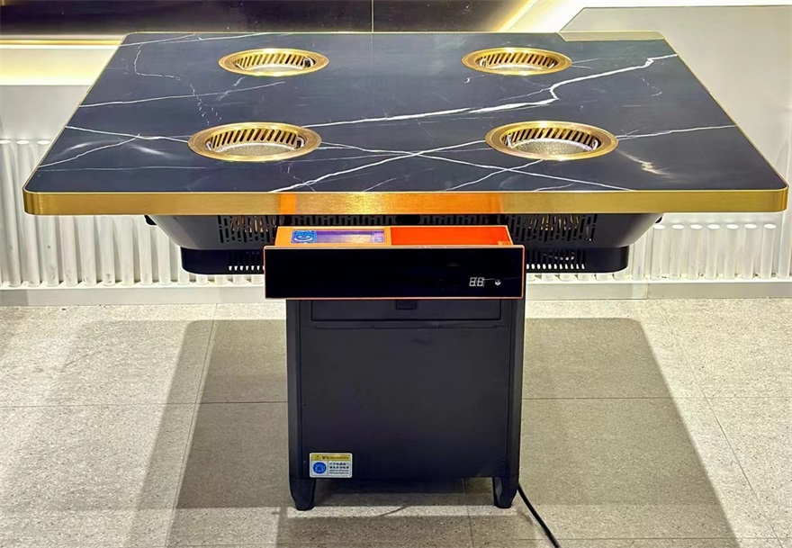 自助餐廳商用一人一鍋無煙淨（jìng）化小火鍋桌