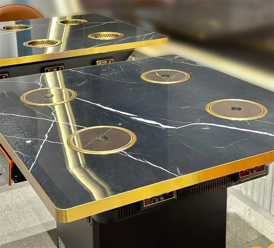 自助餐（cān）廳（tīng）商用一人一鍋（guō）無煙淨化小火鍋桌