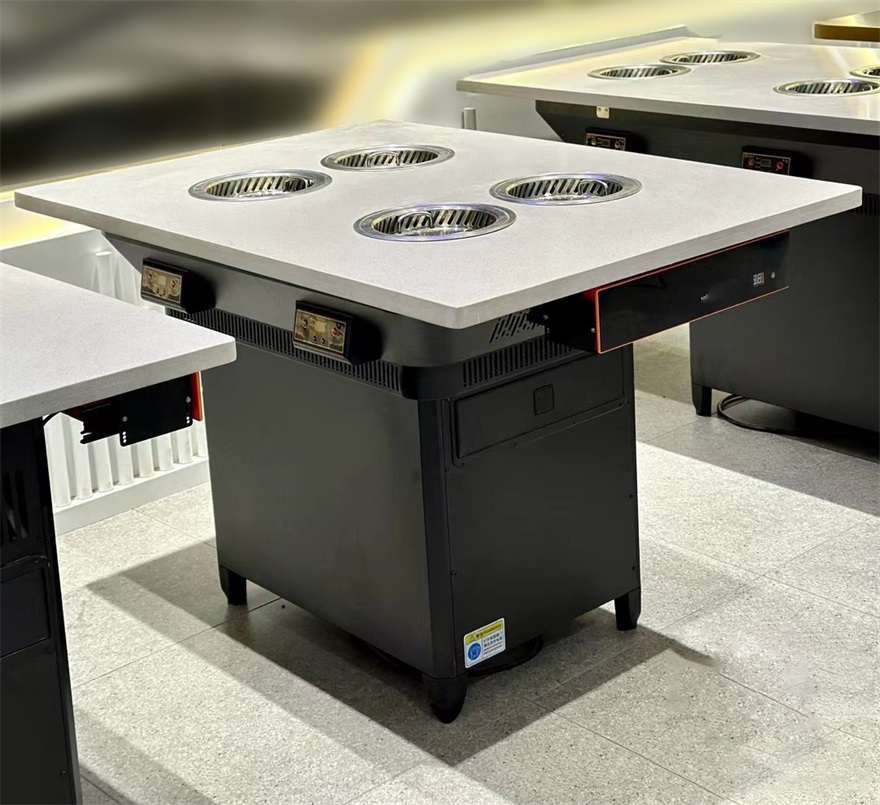 自助火鍋餐廳一人一鍋無煙淨化（huà）小火鍋桌