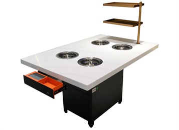 一人一鍋小火鍋店4人位智能（néng）無煙淨化小（xiǎo）火鍋桌