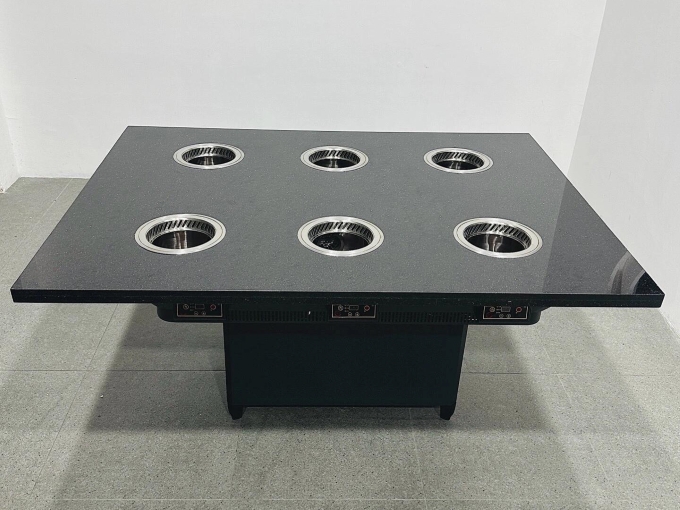 火鍋店6人位一人一鍋無煙淨化小火鍋桌