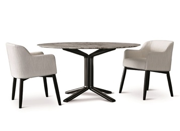 中餐廳亮麵岩板簡約吃飯（fàn）桌子