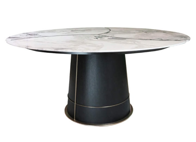 廣式特色菜（cài）餐廳時尚（shàng）岩石板餐桌